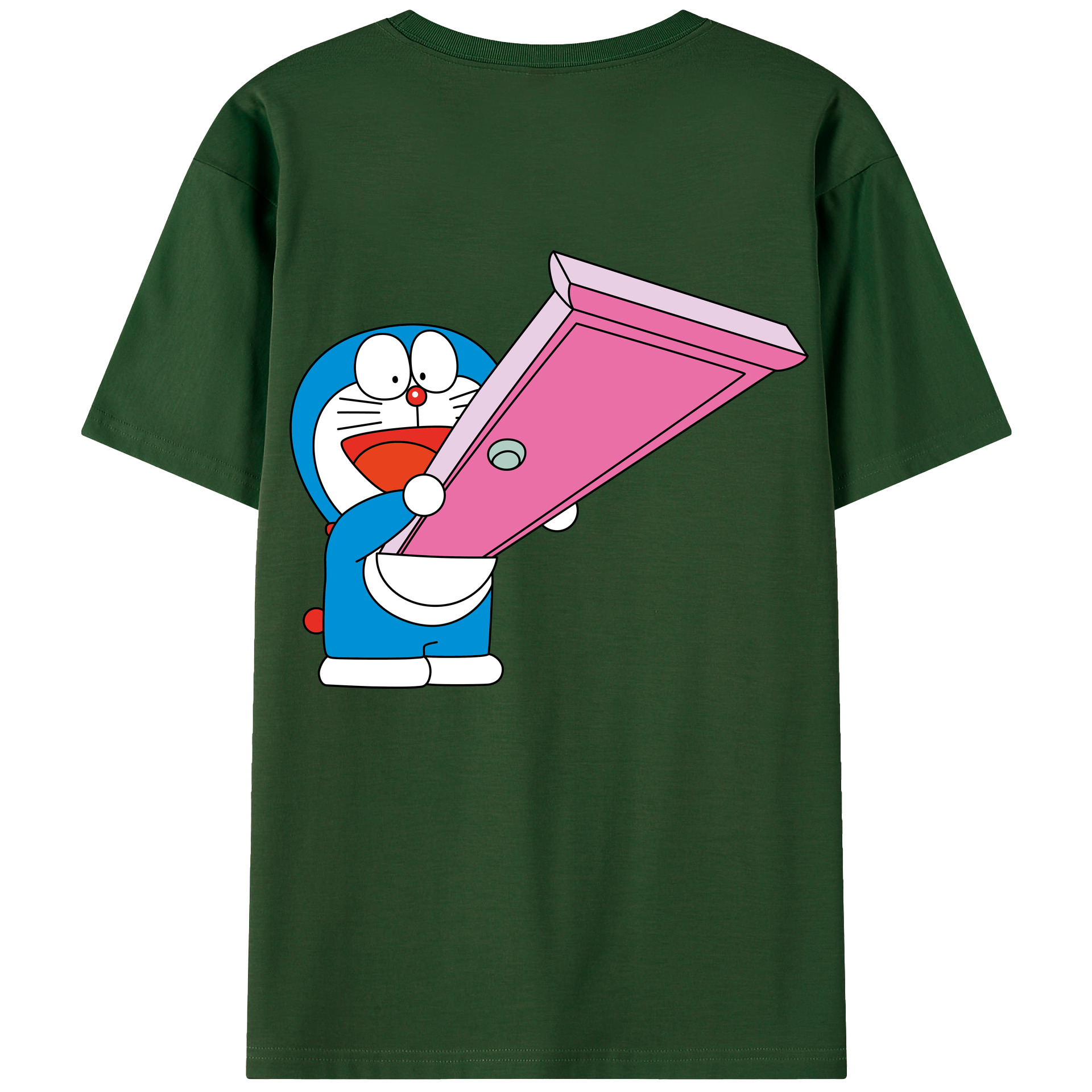 （画像用） ドラえもん Doraemon 綿100％半袖Tシャツ（背面プリント）